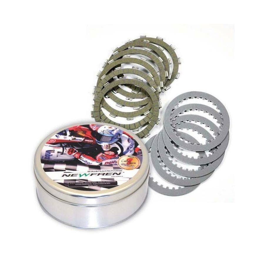 Kit disques garnis + lisses d'embrayage NEWFREN Standard