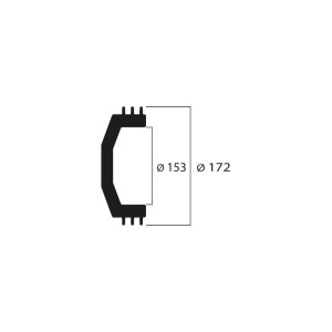 Cloche d'embrayage MALOSSI Maxi Wing Ø153mm