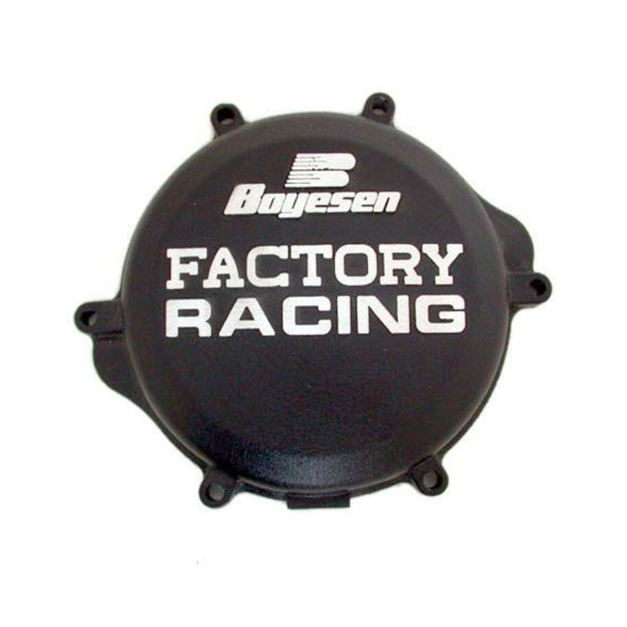 Couvercle de carter d'embrayage BOYESEN Factory Racing noir Suzuki RM-Z125