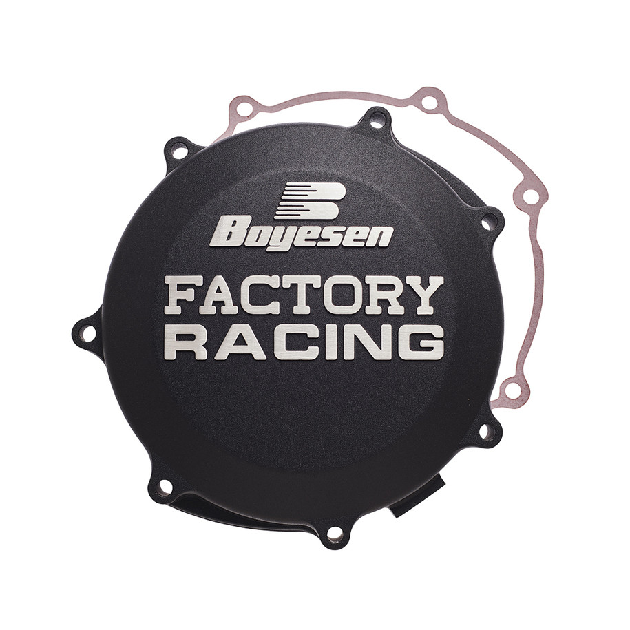 Couvercle de carter d'embrayage BOYESEN Factory Racing noir - Honda CR125R