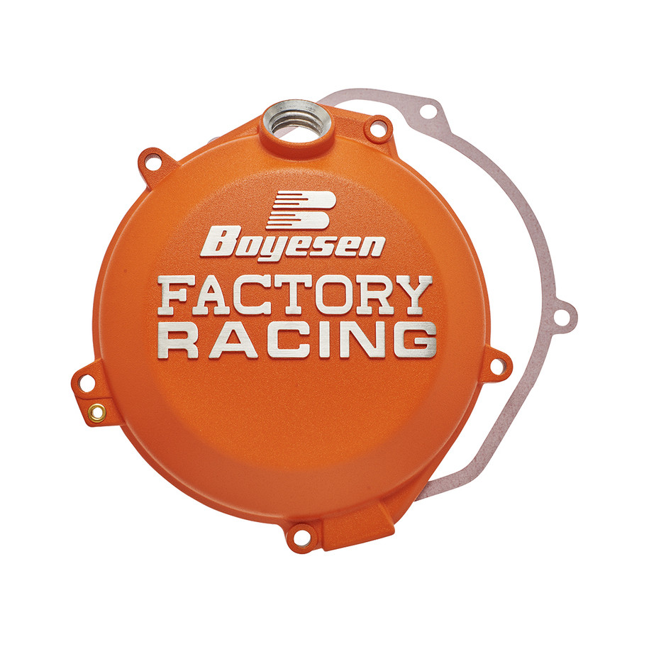 Couvercle de carter d'embrayage BOYESEN Factory Racing orange - KTM SX85