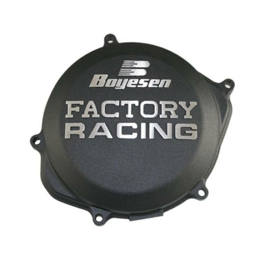 Couvercle de carter d'embrayage BOYESEN Factory Racing noir Honda CRF450R/RX