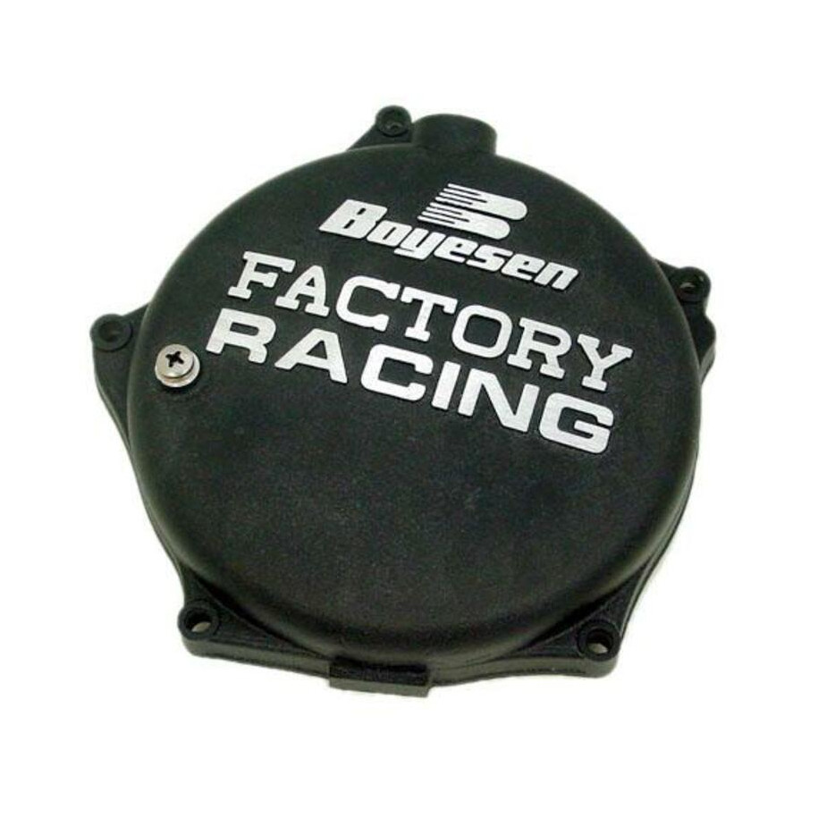 Couvercle de carter d'embrayage BOYESEN Factory Racing noir Kawasaki KX250F