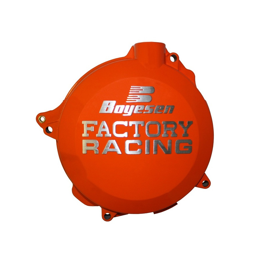 Couvercle de carter d'embrayage BOYESEN Factory Racing orange KTM EXC125/200