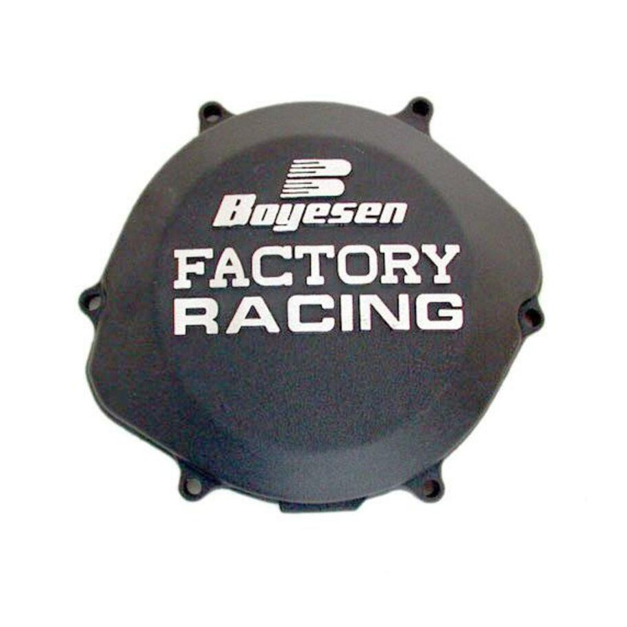 Couvercle de carter d'embrayage BOYESEN Factory Racing noir Honda CR250R