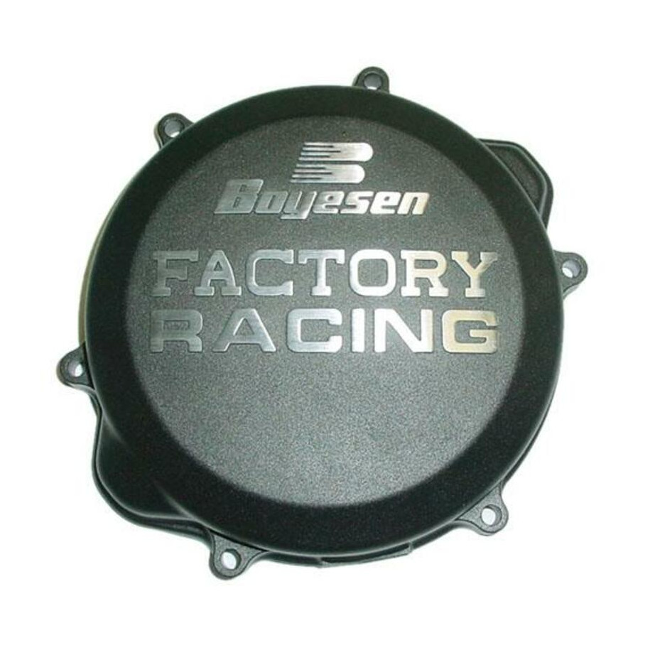 Couvercle de carter d'embrayage BOYESEN Factory Racing noir Honda CRF450X