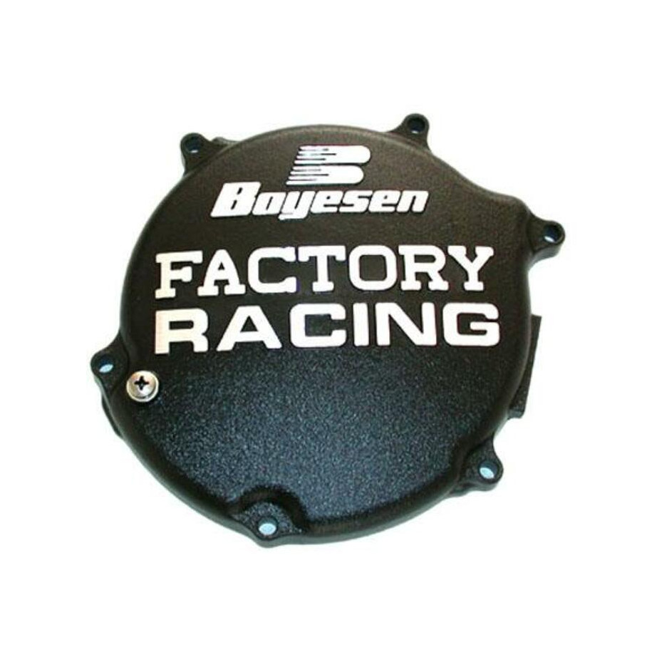 Couvercle de carter d'embrayage BOYESEN Factory Racing noir Kawasaki KX125