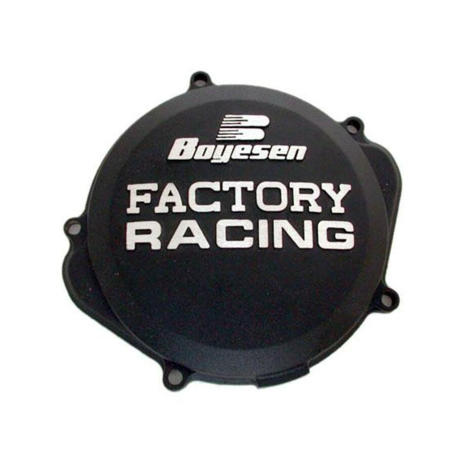 Couvercle de carter d'embrayage BOYESEN Factory Racing noir Kawasaki KX250F