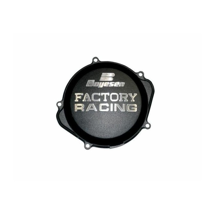 Couvercle de carter d'embrayage BOYESEN Factory Racing noir Kawasaki KX450F