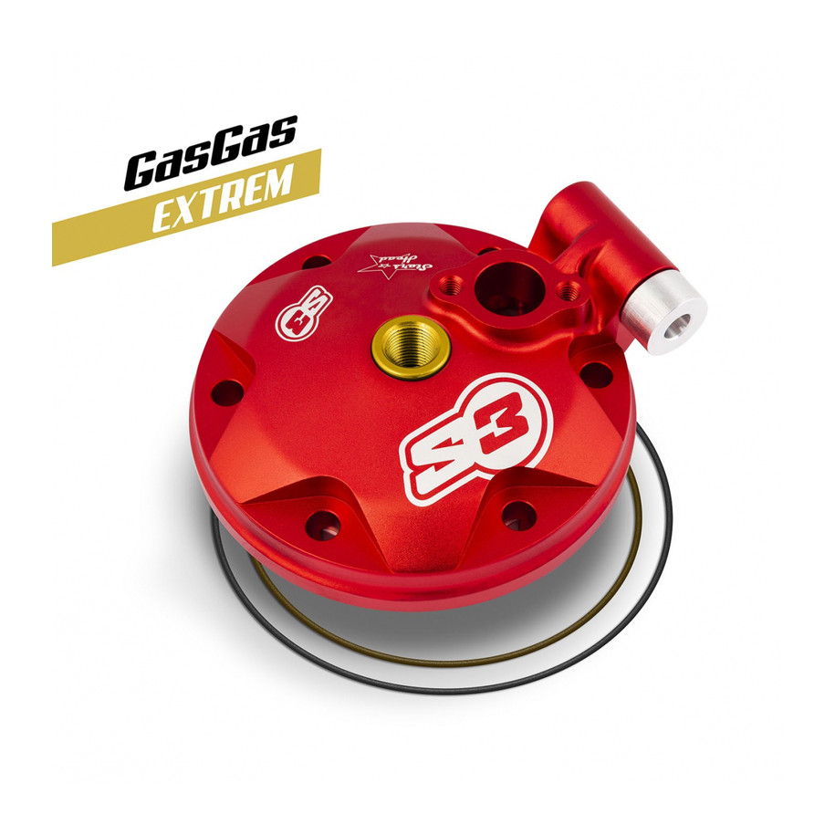 Kit culasse et insert S3 Extreme Enduro basse compression rouge Gas Gas